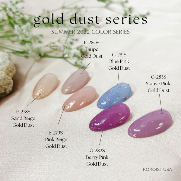K- E-280S Taupe Gold Dust Color Gel 2.5g