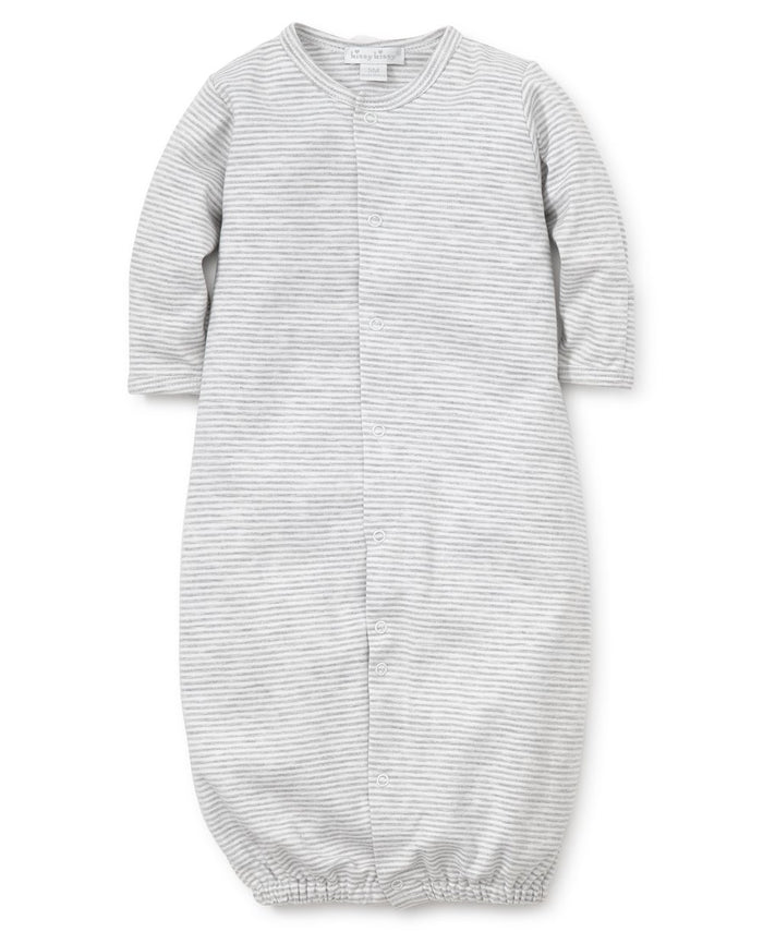 Kissy Kissy Striped Convertible Gown Gray