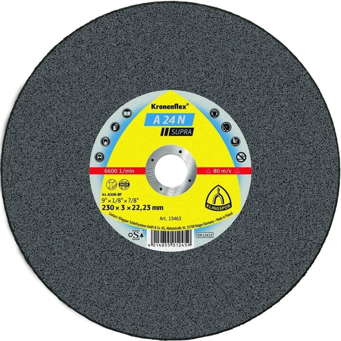 Kronenflex A24N Supra Cutting Discs For Stainless Steel Per/25
