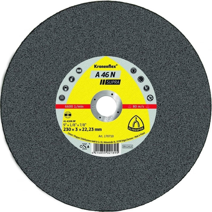 Kronenflex A46N Supra Grinding Discs For Aluminium Per/10