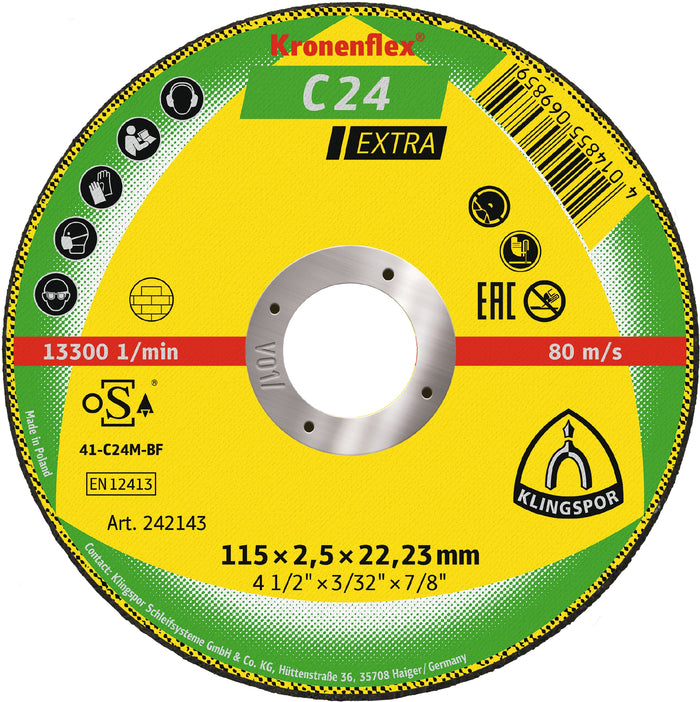 Kronenflex C24 Extra Cutting Disc For Stone Per/25