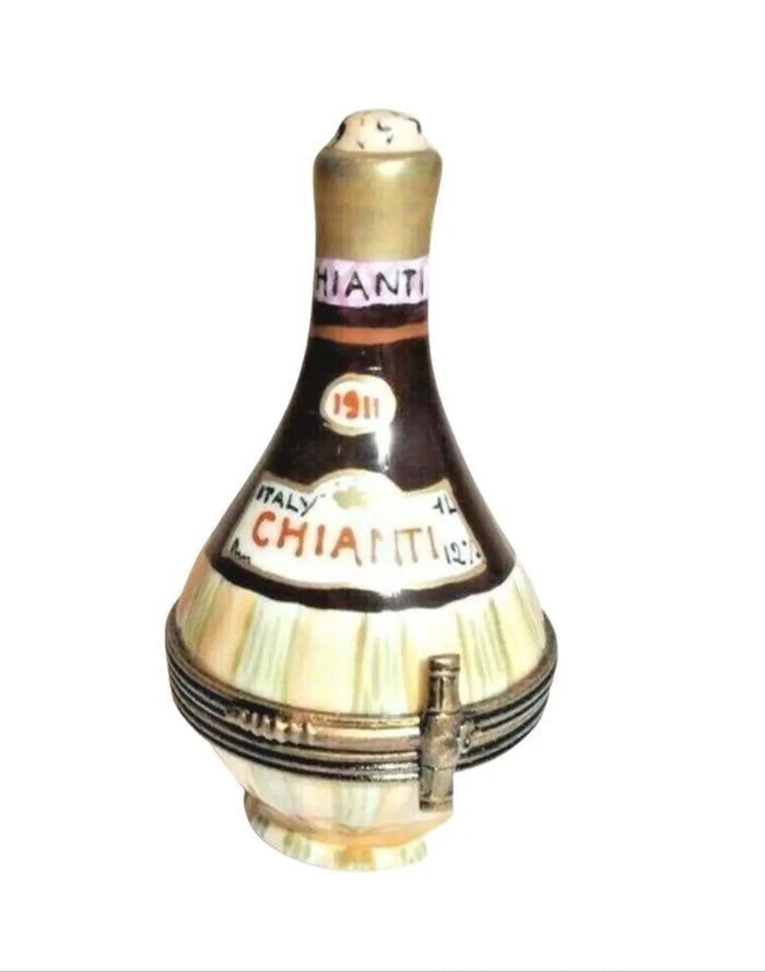 Chianti Wine Italy Porcelain Limoges Wine Spirits French Trinket Box