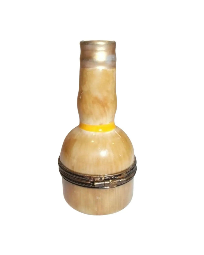 Large Liquor Bottle Porcelain Limoges wine spirit men Limoges Box French Trinket Box