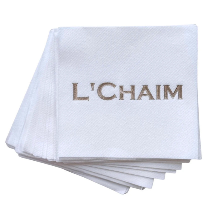 L'Chaim Cocktail Napkins - Becket Hitch
