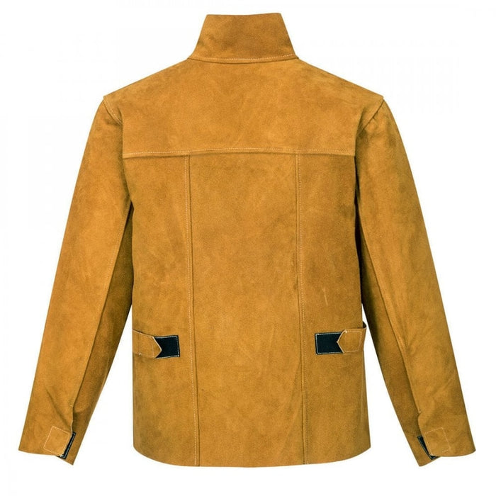 Leather Welding Jacket - Tan