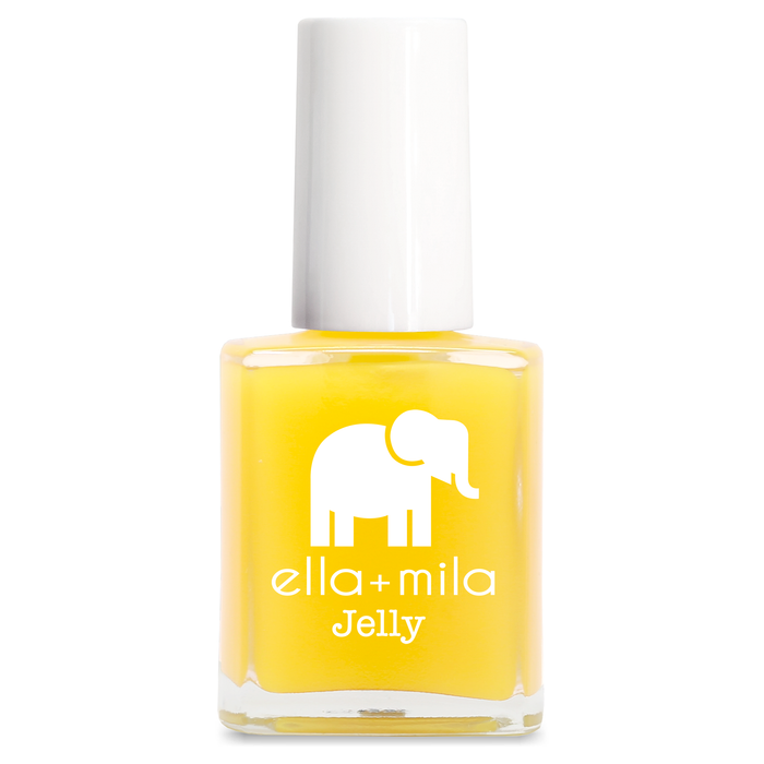 Lemon Drop bright yellow jelly nail polish bottle – ella+mila Jelly
