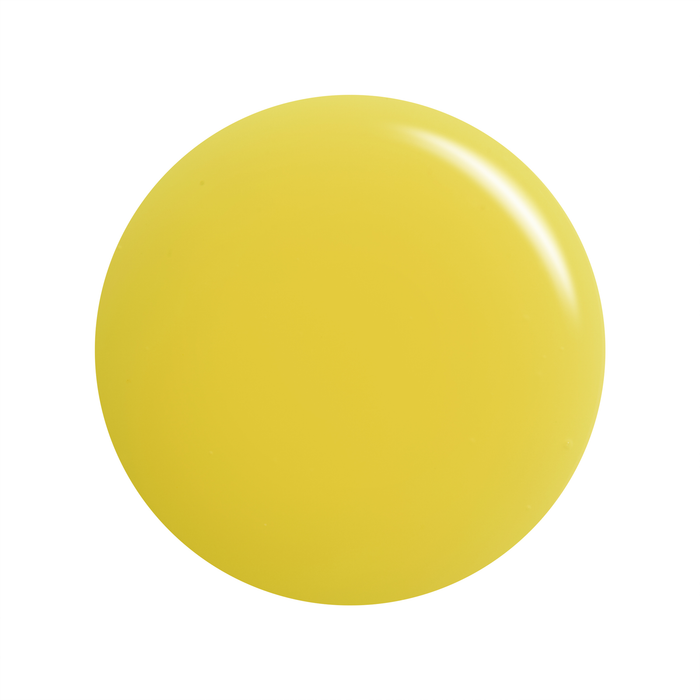 Lemon Drop bright yellow jelly nail polish color swatch