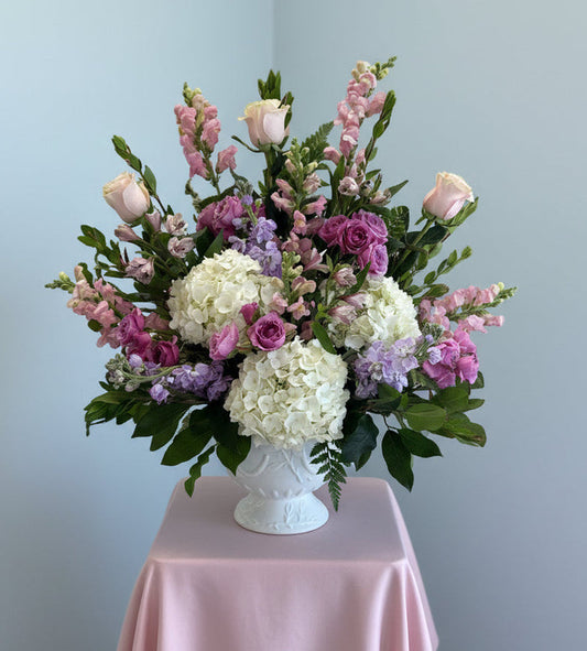 Light Pink and Lavender Sympathy Basket