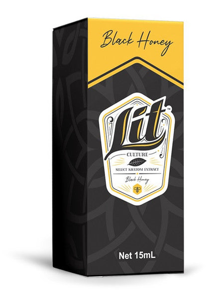LIT CULTURE | BLACK HONEY | SELECT KRATOM EXTRACT | 12 CT