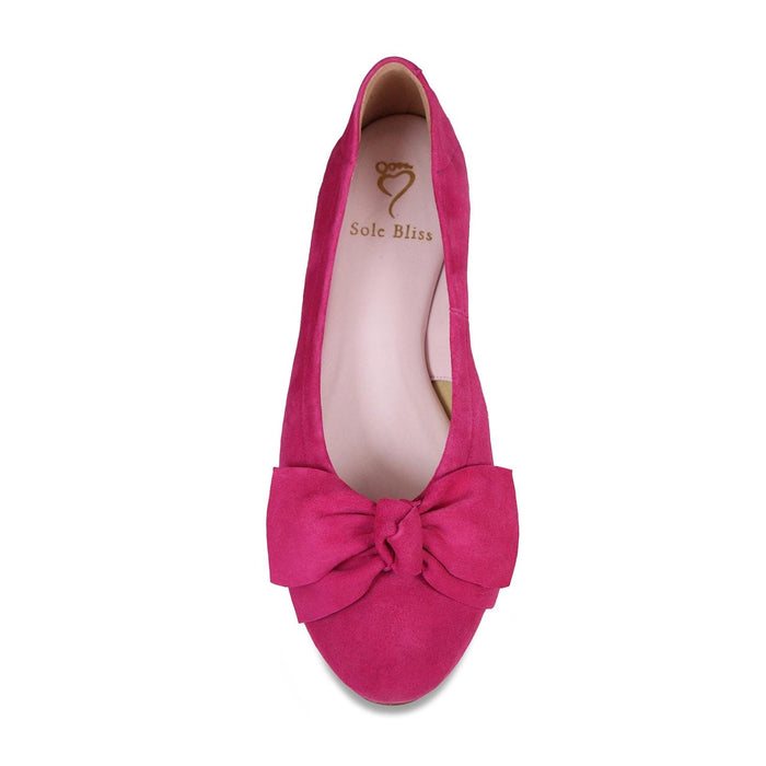Lola: Hot Pink Suede Shoes Sole Bliss