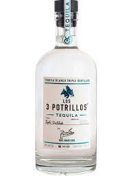 LOS 3 POTRILLOS TRIPLE DISTILLED BLANCO