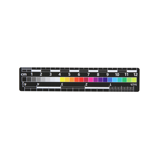 Low Gloss Double-Sided Scale Yes Double-Sided PVC Scale in Colors (12cm), SKU CT20051309, three quarter front view