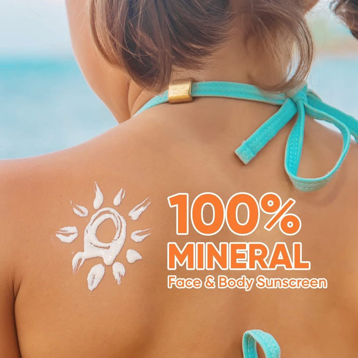 Luxe Organix 6in1 MAXShield 100% Mineral Ultra Sheer Face & Body Sunscreen SPF120 100ml واقي الشمس لوكس أورجانيكس 6 في 1 ماكس شيلد، معدني 100%، شفاف للغاية، للوجه والجسم، عامل حماية من الشمس 120 - Princess Cosmetics Qatar
