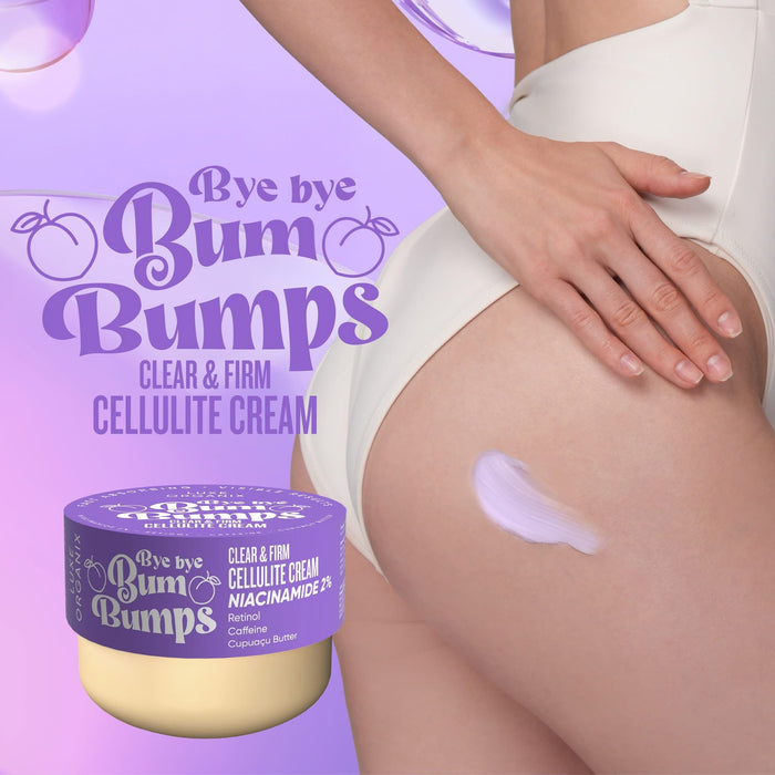 Luxe Organix Bye Bye Bum Bumps Clear & Firm Cellulite Cream 230g كريم لوكس أورجانيكس باي باي بامبس كلير آند فيرم لعلاج السيلوليت - Princess Cosmetics Qatar