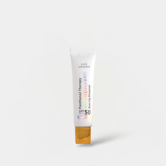Luxe Organix Panthenol Therapy 24H Lipscreen Sun Lip Essence SPF 50 PA++++ 10g مرطب شفاه لوكس أورجانيكس بانثينول ثيرابي 24 ساعة من كريم أساس واقي من الشمس - Princess Cosmetics Qatar