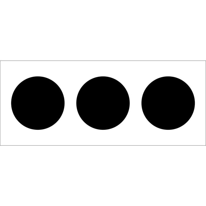 Maker Forte - Stencils Slimline - Spotlight Circle Trio. Designed to coordinate perfectly with the Maker Forte - circle Insert 1 -4 sets or it can be used on its own. Each sold separately. Made in the USA. Available at Embellish Away located in Bowmanville Ontario Canada.
