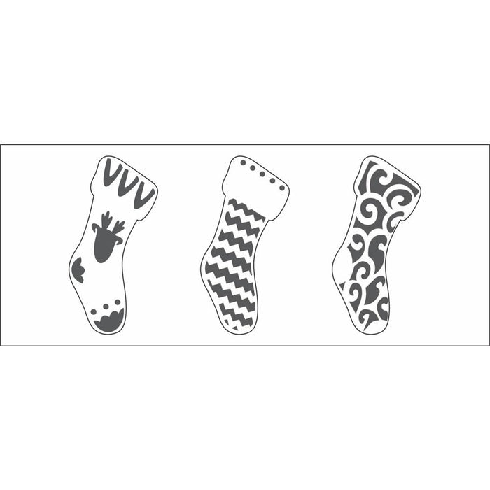 Maker Forte - Stencils Slimline - Spotlight Inserts - Spotlight Stocking. Available at Embellish Away located in Bowmanville Ontario Canada.
