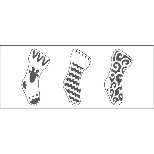 Maker Forte - Stencils Slimline - Spotlight Inserts - Spotlight Stocking. Available at Embellish Away located in Bowmanville Ontario Canada.