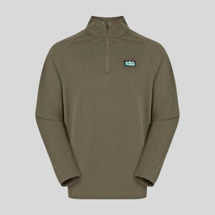 Men's Baseline Pull-on Zip Top Light Bark Marl