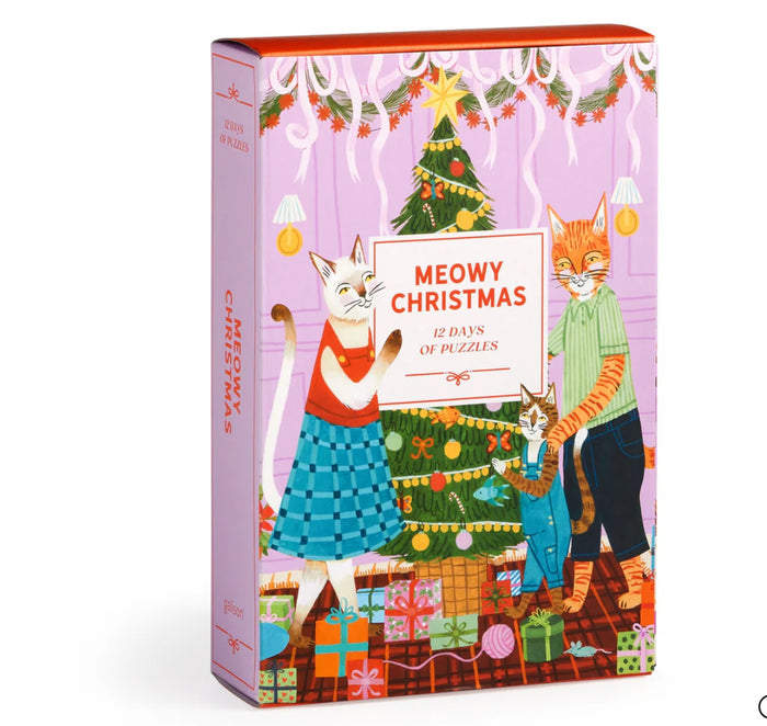 Meowy Christmas 12 Days of Puzzles 500 Piece Countdown
