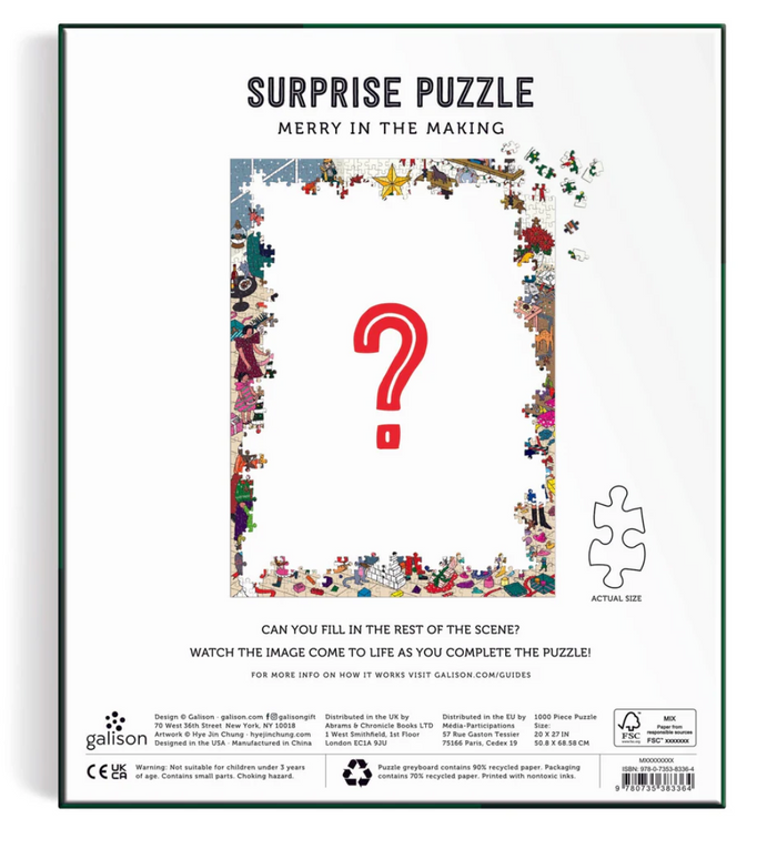 Merry In The Making 1000 Piece Surprise Puzzle