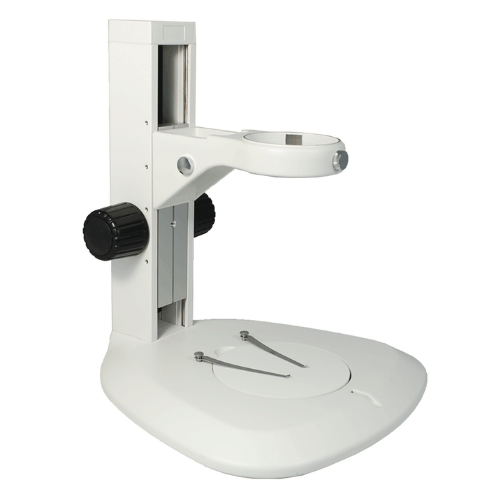 Microscope Track Stand, 76mm Coarse Focus Rack, 300mm Track Length, Fan-Shape Base