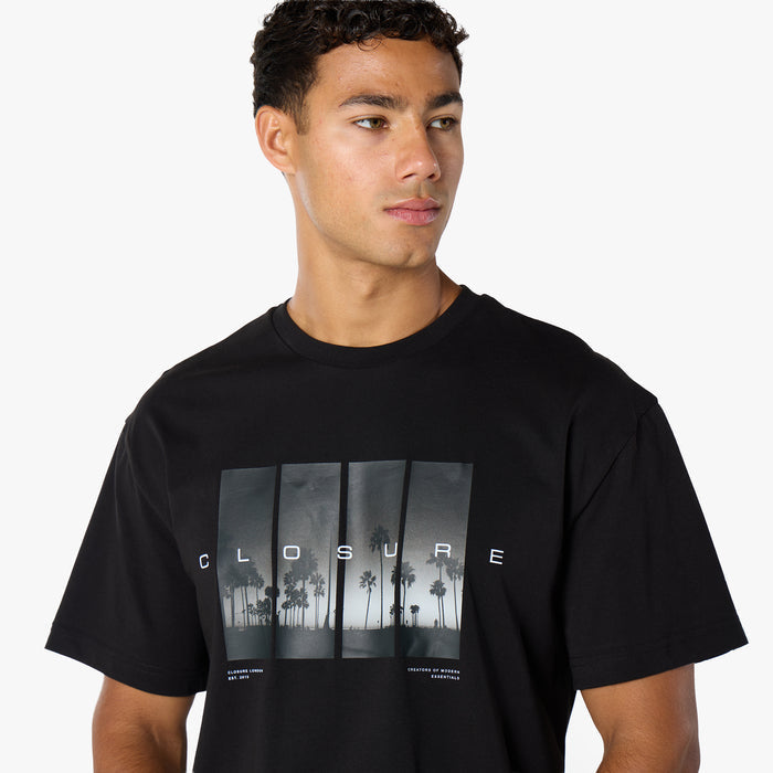 Midnight Palm T-Shirt  | Black