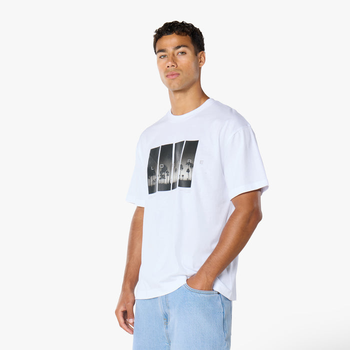 Midnight Palm T-Shirt  | White