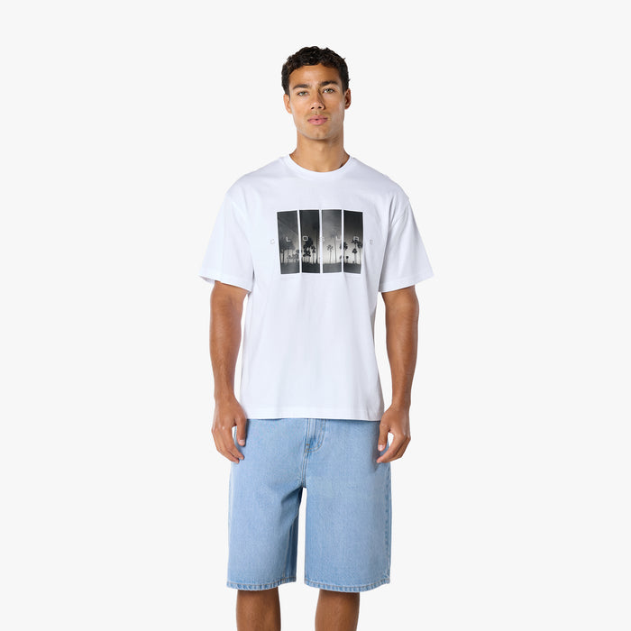 Midnight Palm T-Shirt  | White