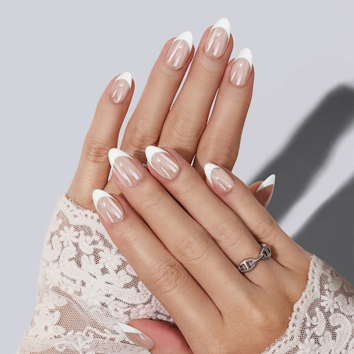 Milk Edge | Short Almond | SALON PRESS | INLAY TECHNOLOGY™