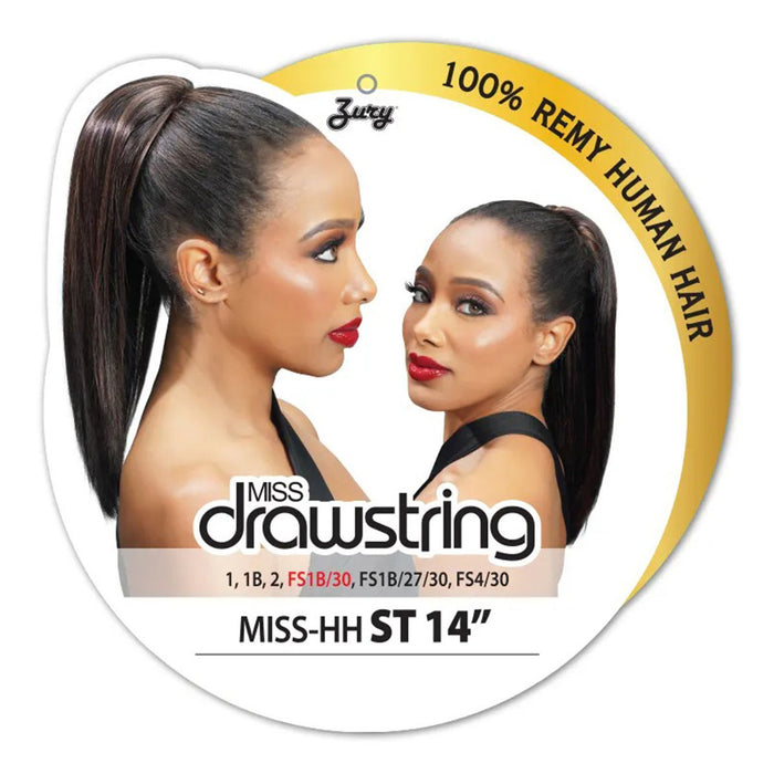 Miss Drawstring Human Hair Straight 14"