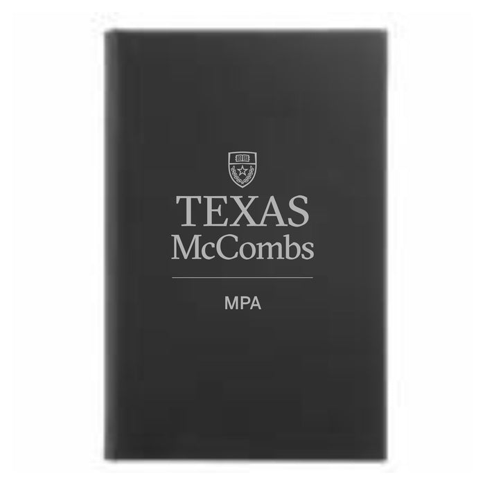 MPA Black Leatherette Journal w/ Lined Notepad