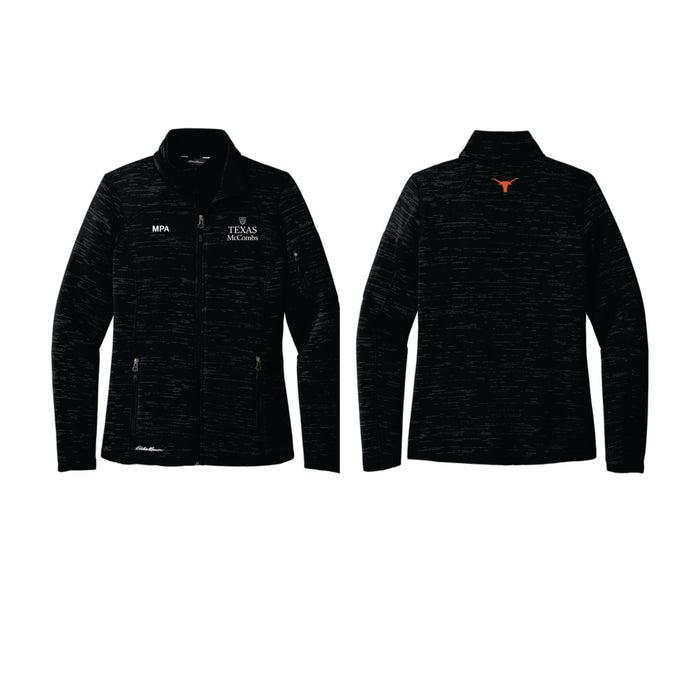 MPA Eddie Bauer Women's Black Full-Zip Sweater Fleece