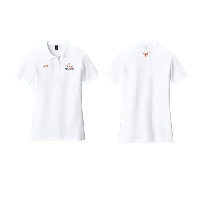 MPA Gildan White Women's Softstyle Polo