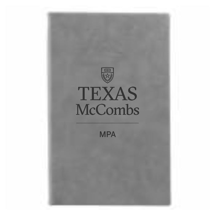 MPA Grey Leatherette Journal w/ Lined Notepad