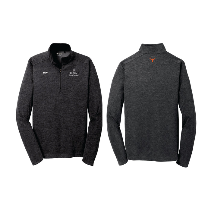 MPA OGIO Men's Black Pixel Quarter-Zip Pullover
