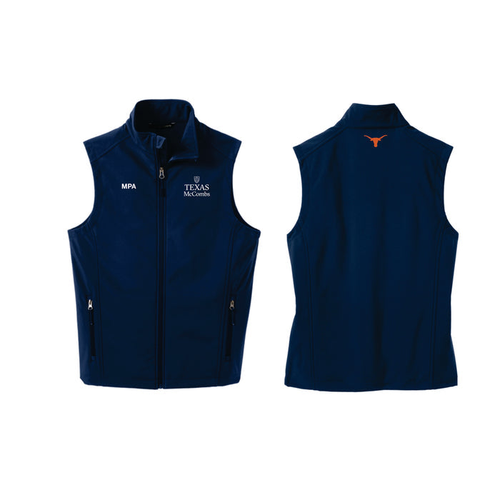 MPA Port Authority Men's Navy Soft Shell Vest