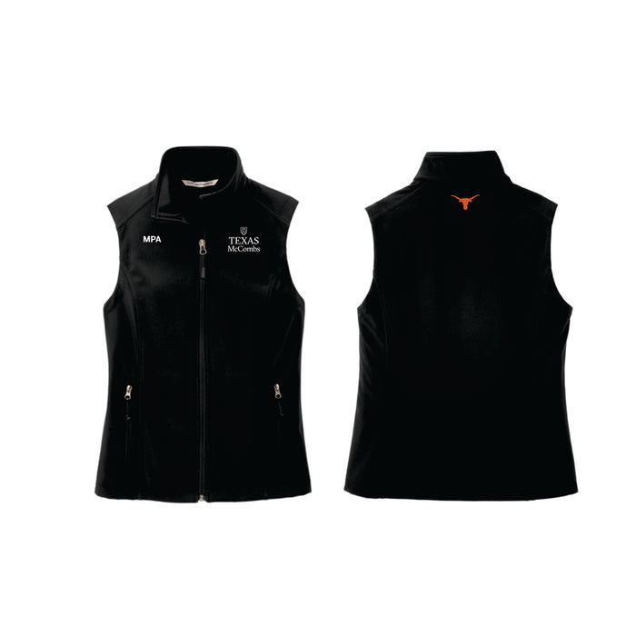 MPA Port Authority Women's Black Soft Shell Vest