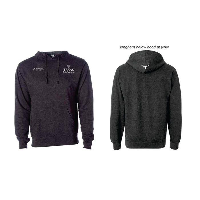 MSTC Independent Unisex Heather Charcoal Midweight Hooded Sweatshirt