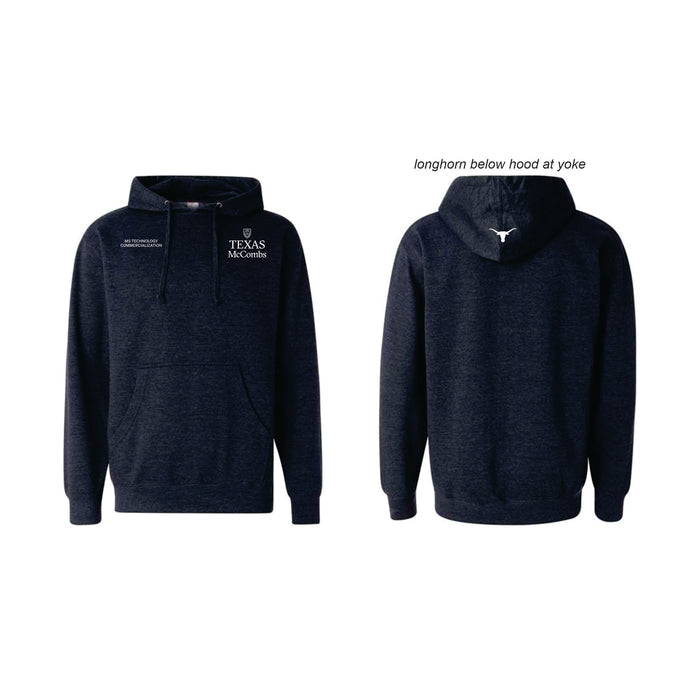 MSTC Independent Unisex Heather Navy Midweight Hooded Sweatshirt