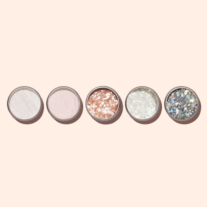 Nacres Flakes + Paillettes Blush + White Glazed + Pink Glazed + Paillettes Holo