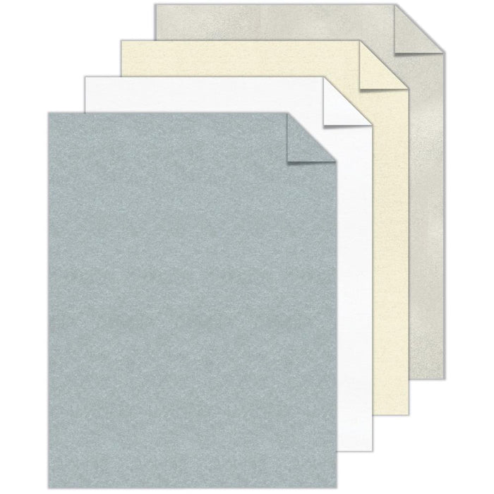 Neenah - Metallic Cardstock 8.5"X11" - 24/Pkg - Astrobrights - 4 Colors/6 Each. The perfect addition to your paper crafting projects. This package contains 24 8.5x11 inch sheets in four colors (six of each color). Acid and lignin free. Made in USA. Available at Embellish Away located in Bowmanville Ontario Canada.