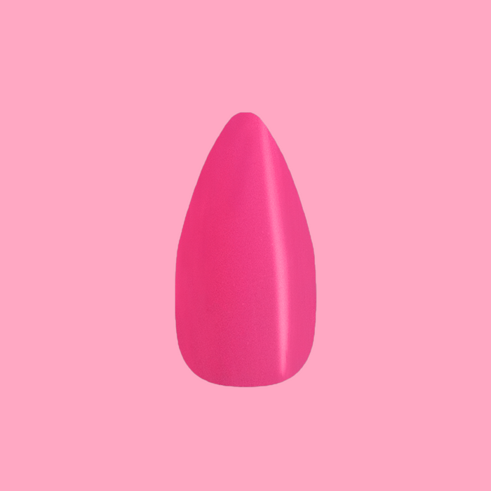 Neon Flamingo - Press-On | Medium | Stiletto in bright neon pink for easy at-home manicure with a sleek finish