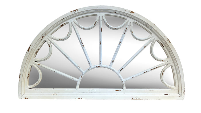 Newport Mirror, White