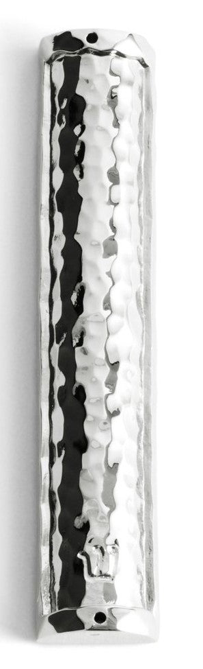 Nickel-plate Hammer tone Mezuzah - Michael Aram - Mitzvahland.com