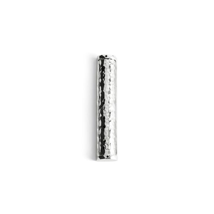 Nickel-plate Hammer tone Mezuzah - Michael Aram - Mitzvahland.com
