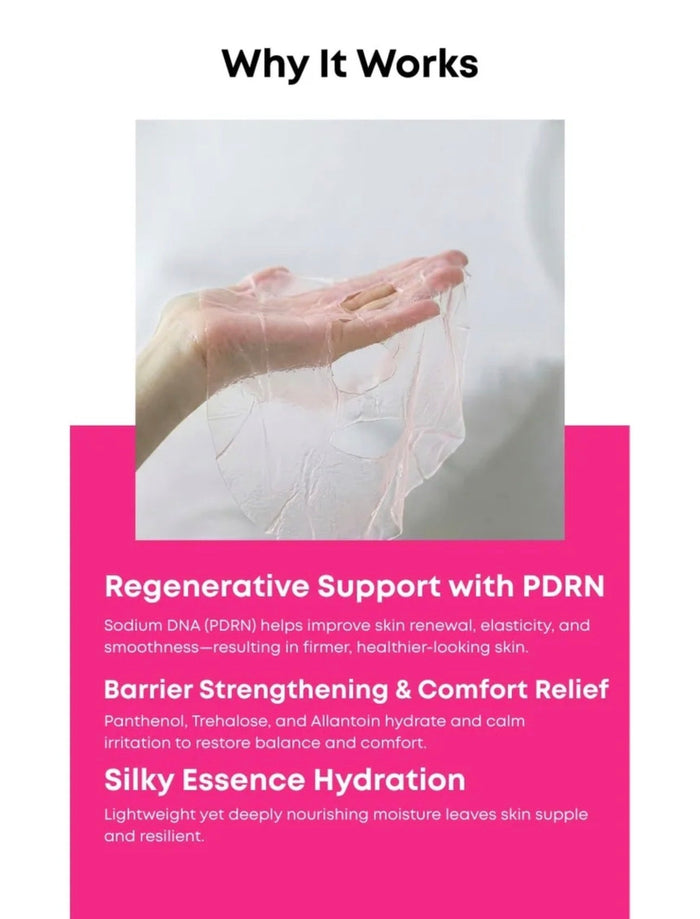 Nineless My Fit Sheet Mask - PDRN (1 Sheet) قناع الوجه ناينليس ماي فيت - PDRN - Princess Cosmetics Qatar