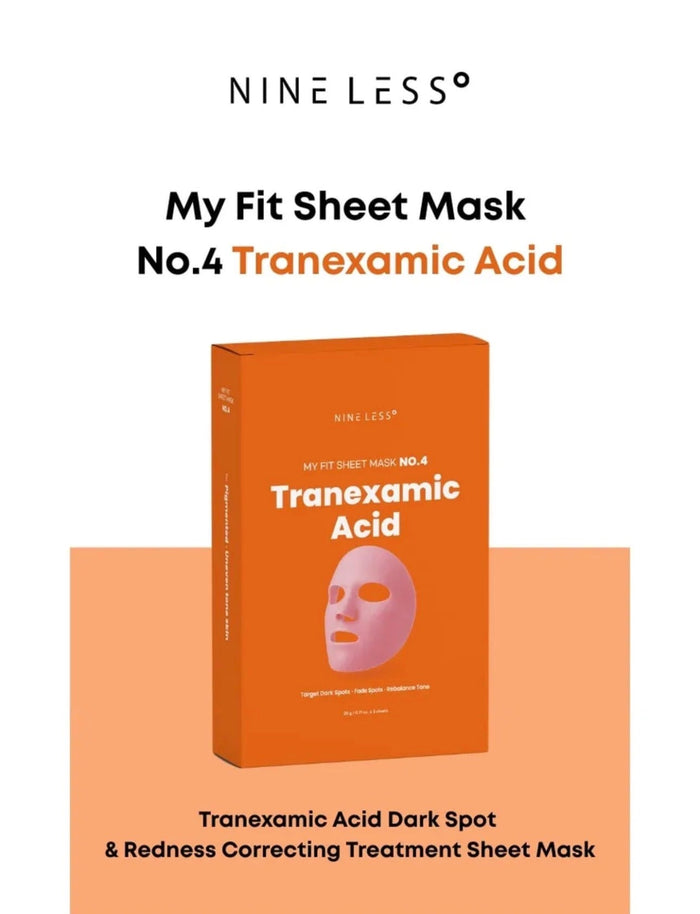Nineless My Fit Sheet Mask - Tranexamic Acid (1 Sheet) قناع الوجه ناينليس ماي فيت - حمض الترانيكساميك - Princess Cosmetics Qatar