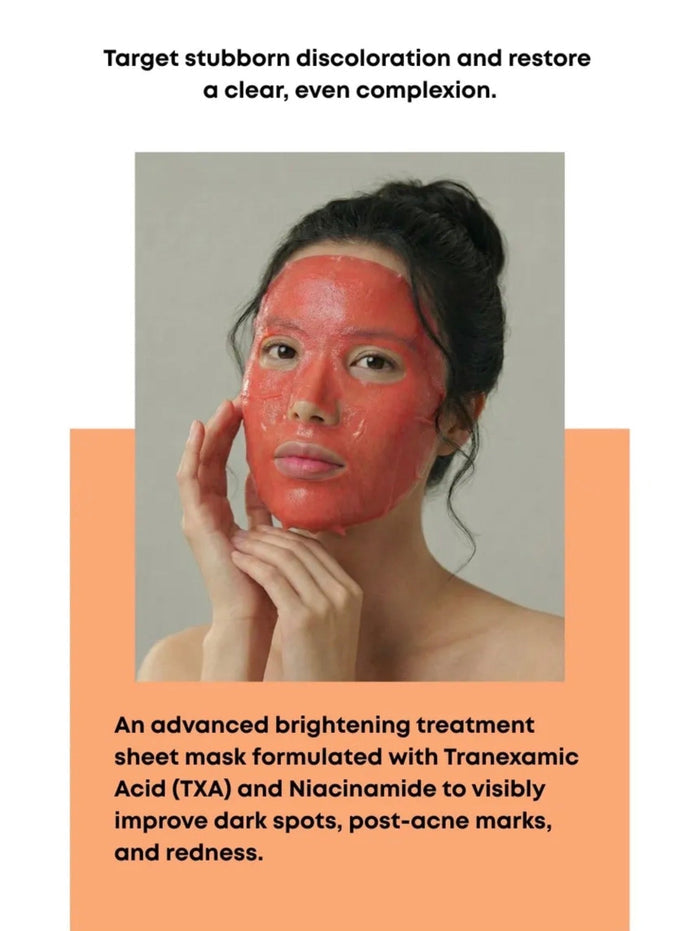 Nineless My Fit Sheet Mask - Tranexamic Acid (1 Sheet) قناع الوجه ناينليس ماي فيت - حمض الترانيكساميك - Princess Cosmetics Qatar