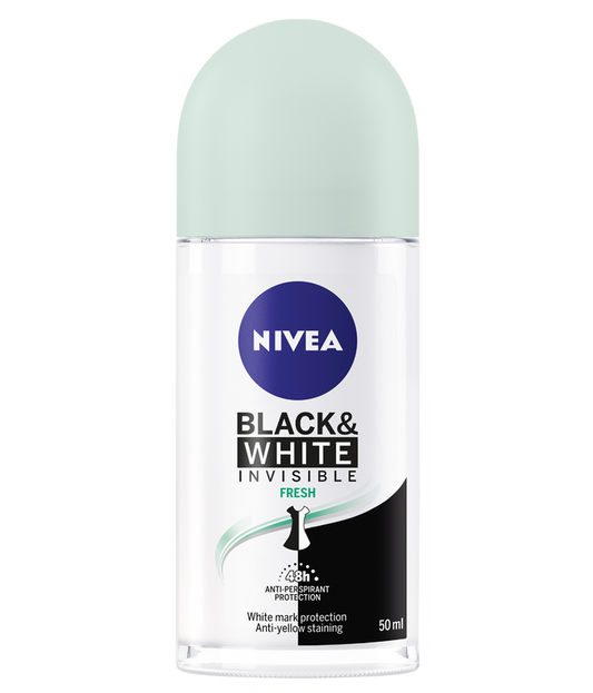 NIVEA Invisible Black & White Fresh Roll On for Women Anti Prespirant 50ML